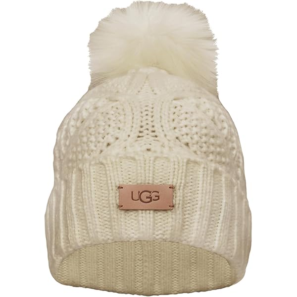 UGG アグ W CURLY SHEEPSKIN CUFF HAT UGG Curly Sheepskin Cuff Beanie - Women's - Accessories